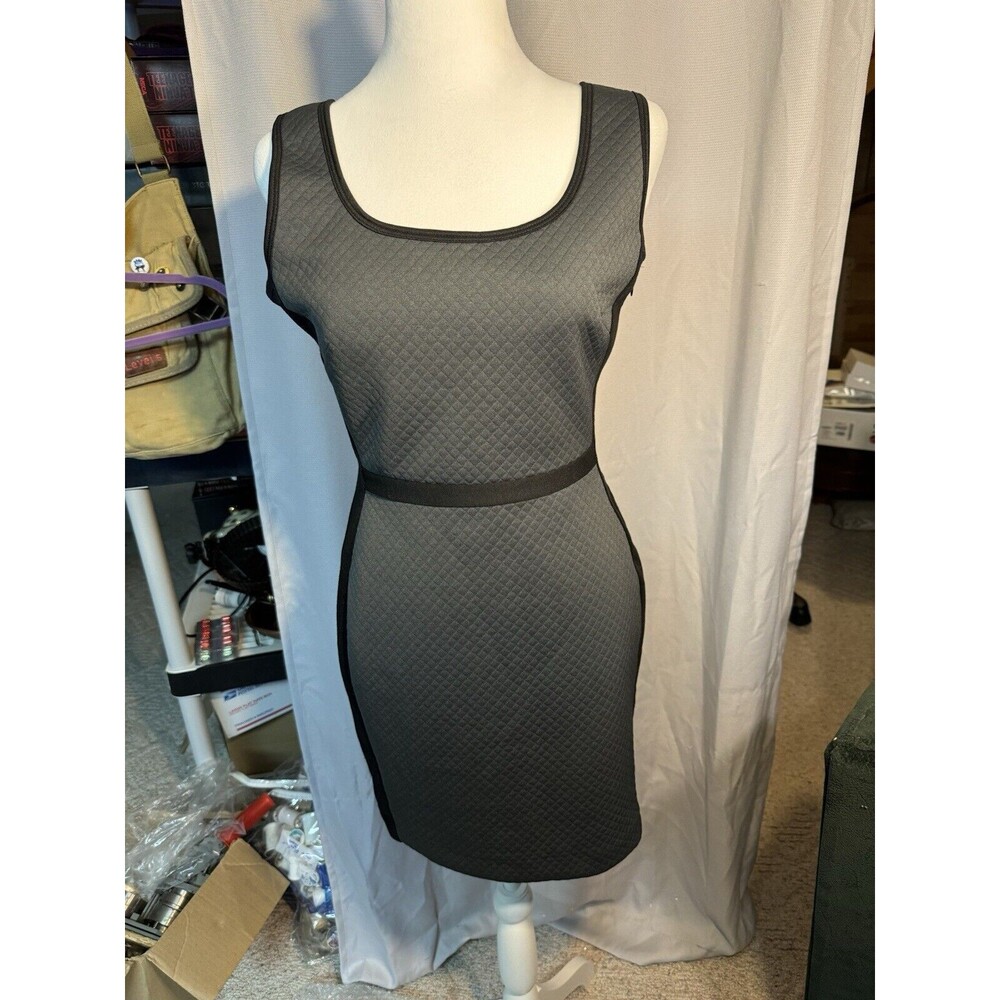 Banana Republic Sheath Dress Womens  6‎ Petite Black Gray Sleeveless NEW
